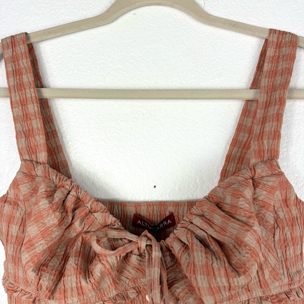 Altuzarra Bijou gingham cropped top size 36/us 4 - Picture 7 of 8